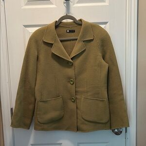 Carole Little Olive Blazer with Pockets